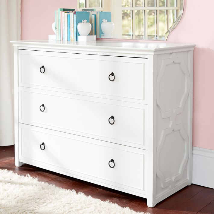 Evie 3-Drawer Wide Dresser (47w x 20d&quot;)