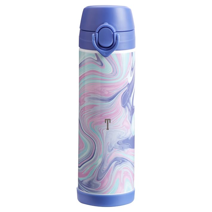 Pink/Purple Marble 17 oz Water Bottle