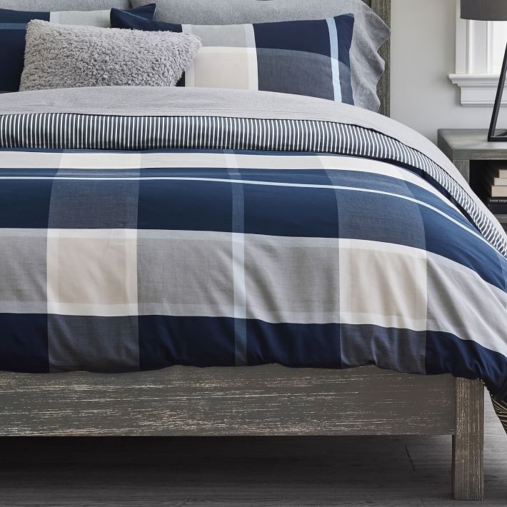 Preston Plaid Reversible Duvet Cover