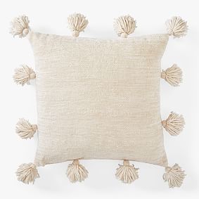 Chenille Chunky Tassel Euro Pillow