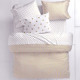 Emily &amp; Meritt Heart Metallic  Sheet Set