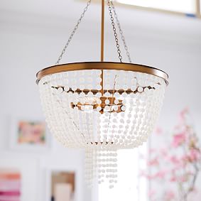 Glass Beaded Chandelier (18&quot;)