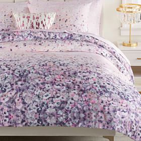 Monique Lhuillier Metallic Stardust Organic queen Duvet 2024 Cover and sham