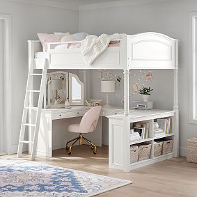 Chelsea Vanity Loft Bed Pottery Barn Teen