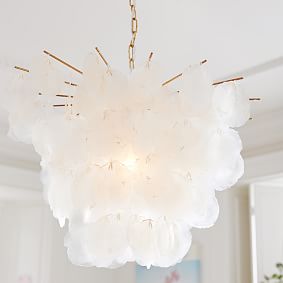 Large Capiz Chandelier (22&quot;)