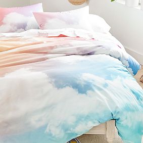 Rainbow Sky Organic Duvet Cover