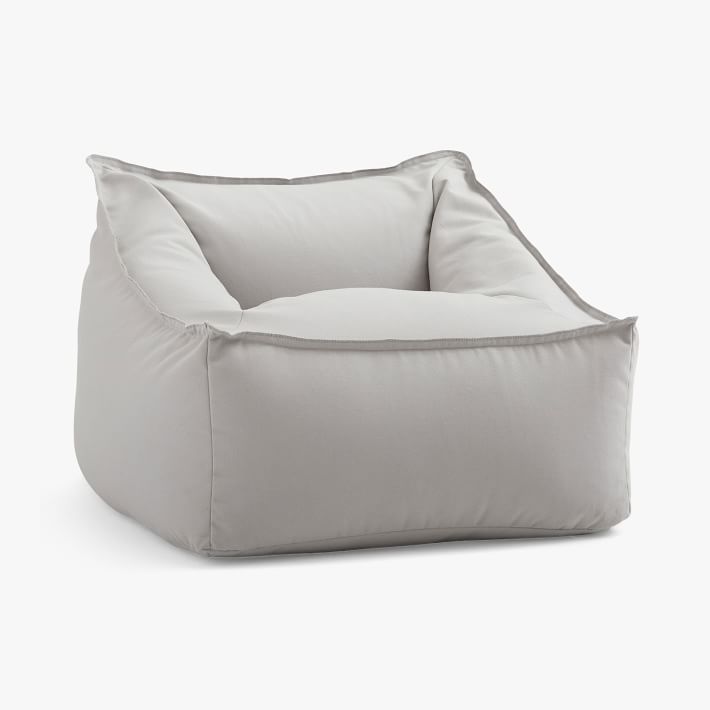 Canvada Light Grey Indoor/Outdoor Modern Lounger