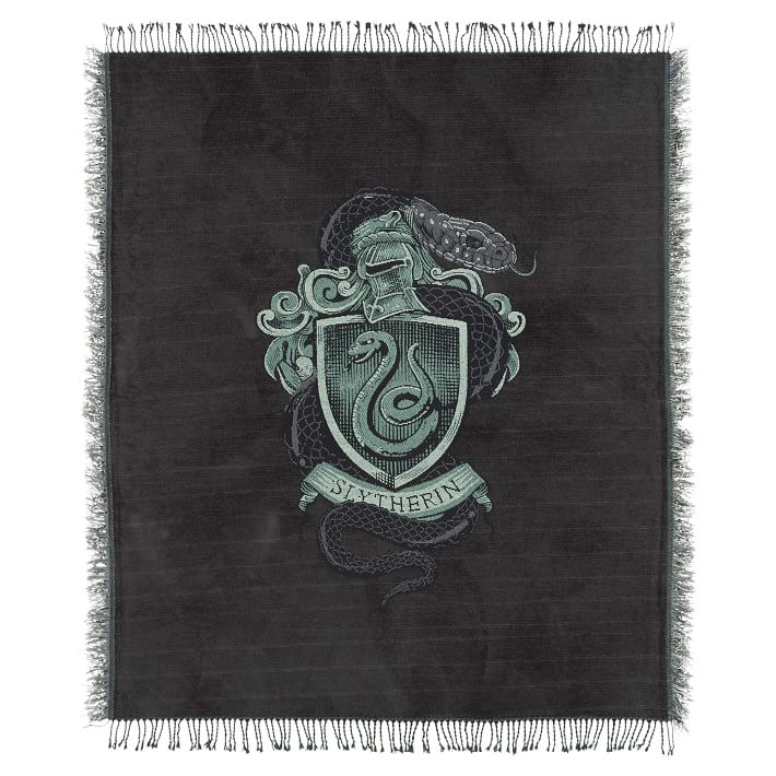 Harry potter chenille crest throw sale