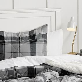 Jones Plaid Sherpa Comforter