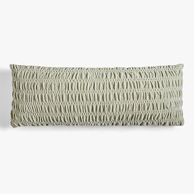 Ruched Chenille Body Pillow