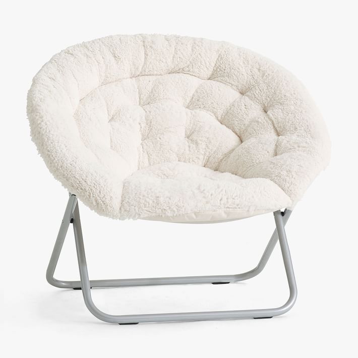 Sherpa Ivory Hang-A-Round Chair