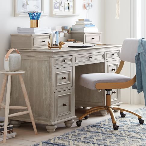 Gray Desks Pottery Barn Teen