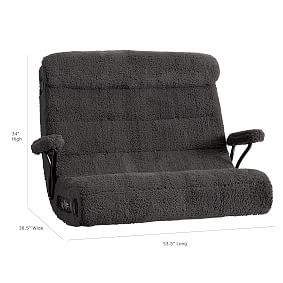 Sherpa Charcoal Double Gaming Chair