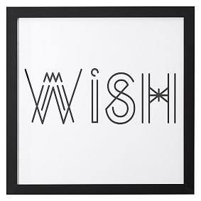 Wish Framed Art, 27.75&quot;x27.75&quot;