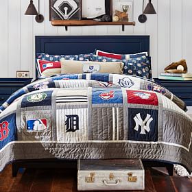 MLB Boy s Quilt Sham Pottery Barn Teen