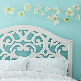 Floral Cut-Out Headboard