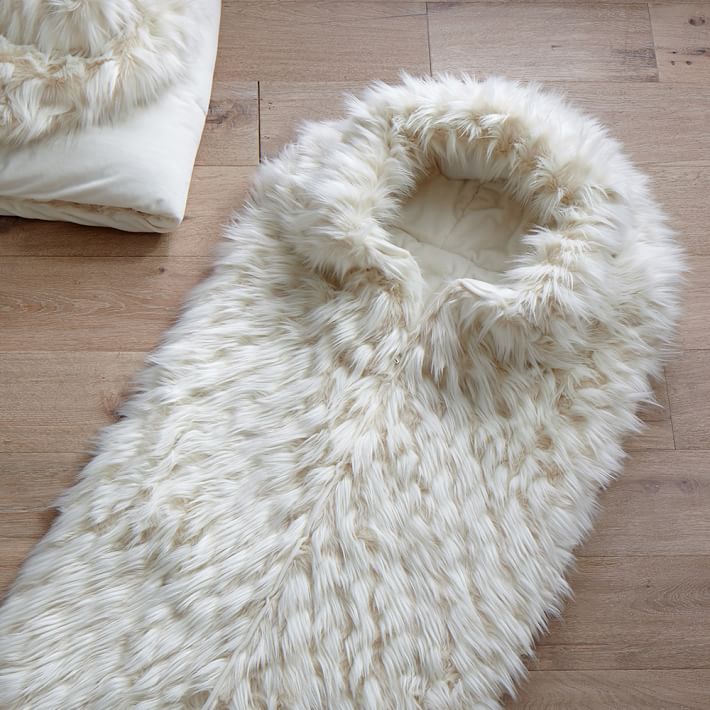 Fuzzy sleeping bag best sale