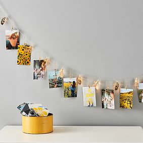 Feather String Lights with Clips