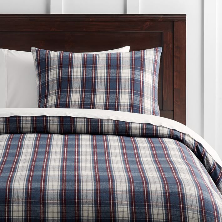 Flannel duvet cover pottery barn discount