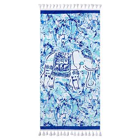 Lilly Pulitzer Elephant Appeal Beach Towel