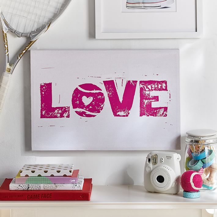 Tennis Love Canvas Art