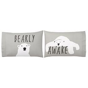 Novelty Bearly Awake Pillowcases Pottery Barn Teen