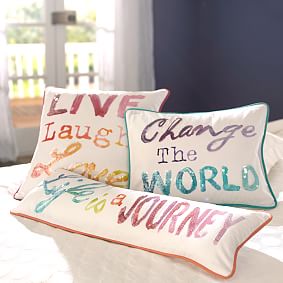 Inspire Me Pillow Cover Pottery Barn Teen