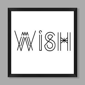 Wish Framed Art, 27.75&quot;x27.75&quot;