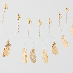 Feather String Lights with Clips