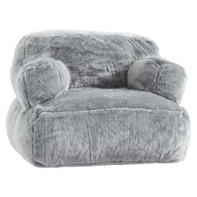 Eco Lounger, Iced Faux-Fur Quarry 