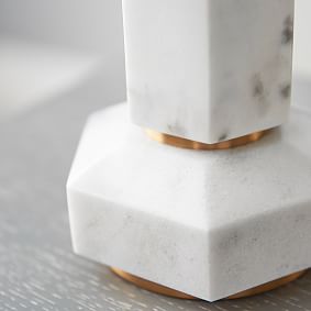 Marble Column Table Lamp