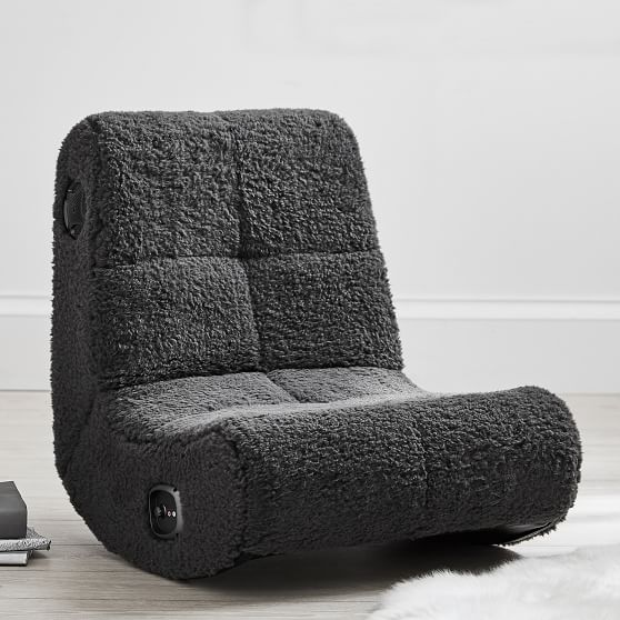 Charcoal Sherpa Mini Gaming Chair