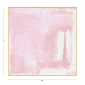 Pink Cotton Framed Canvas Art