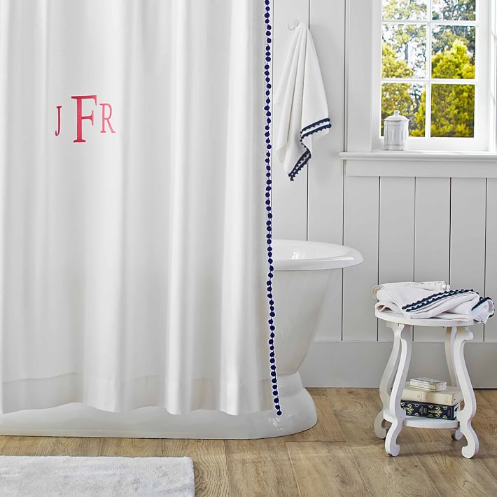 Pom Pom Shower Curtain, Royal Navy