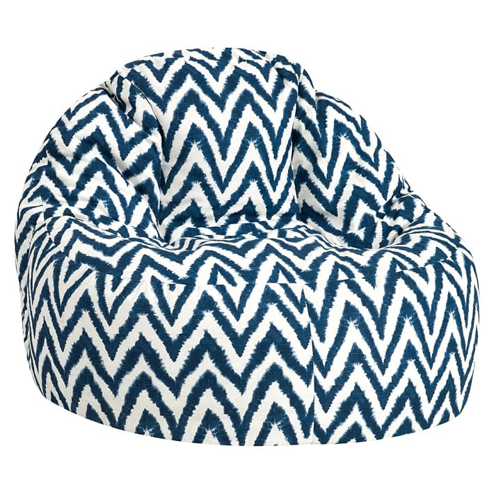 Navy Tie Dye Chevron Leanback Lounger