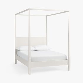 Briar Canopy Bed, Double, Montauk White