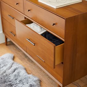 west elm x pbt Mid-Century 6-Drawer Wide Dresser (56w x 18d&quot;)