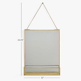 Hanging Mirror with Ledge