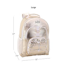 Gear-Up Metallic Gold Backpack