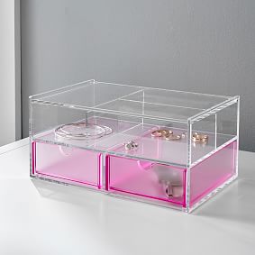 Pink Acrylic Jewelry Boxes