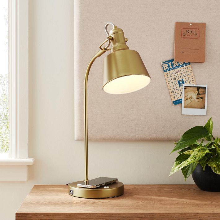 Taylor Wireless Charging Task Lamp with USB