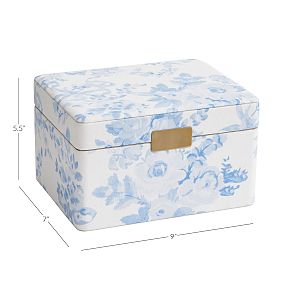 LoveShackFancy Blue Floral Jewellery Box