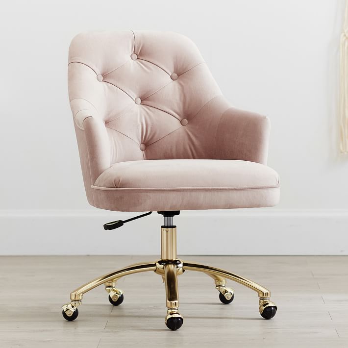 Tufted Swivel Desk Chair Pottery Barn Teen