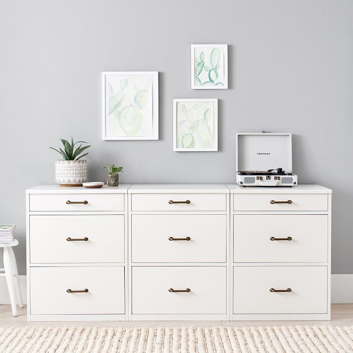 Waverly 9-Drawer Triple Chest Set (69w x 21d&quot;)