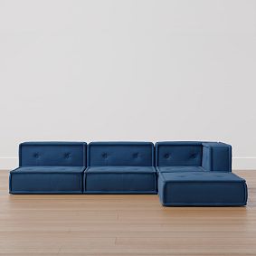 Cushy Lounge L-Shaped Sectional Set (96&quot;)