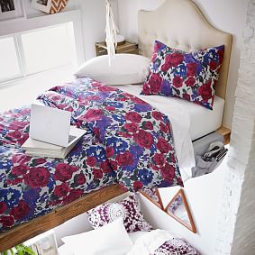 Watercolor Floral Duvet Cover 