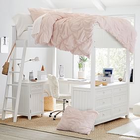 Beadboard Double Loft Bed