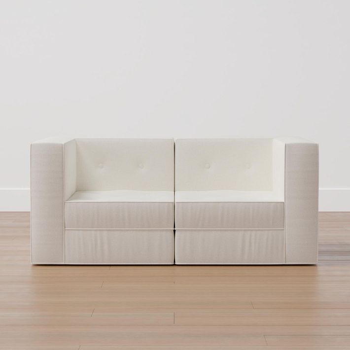 Piped Cushy Loveseat Set with Storage (65&quot;)