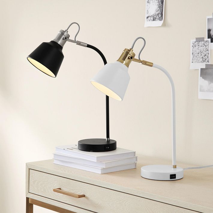 Mini Taylor Desk Lamp with USB Port