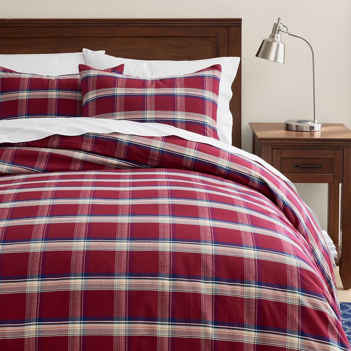 New England Plaid Duvet Cover